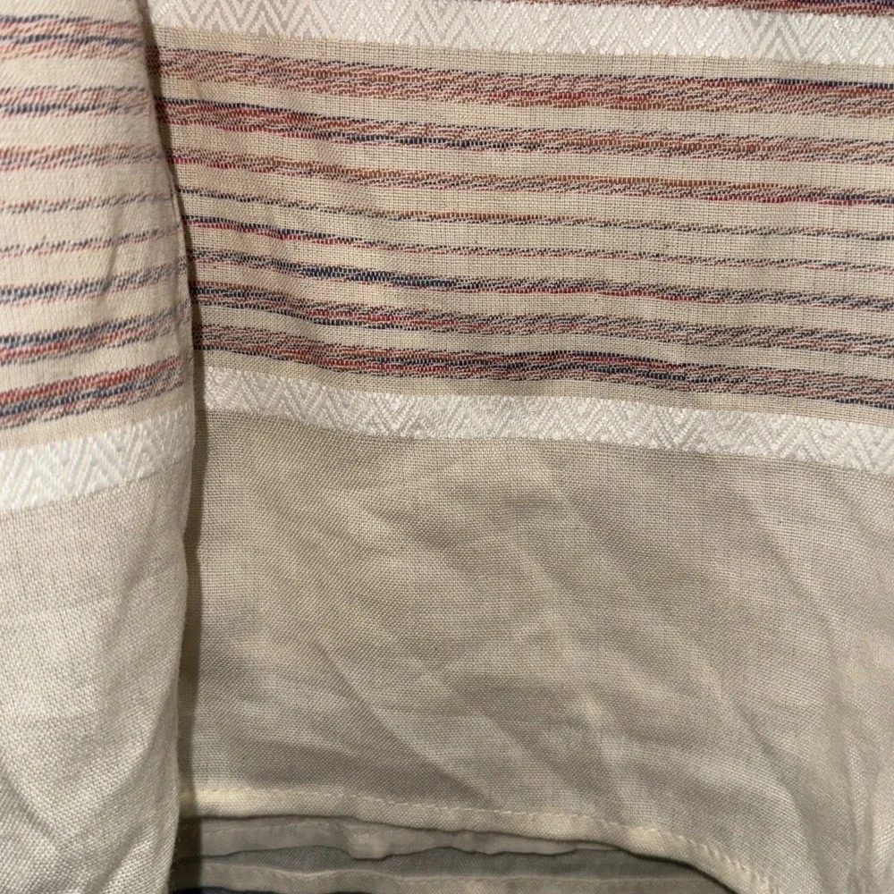 Universal Thread‎ Cream Dress with Striped Detail